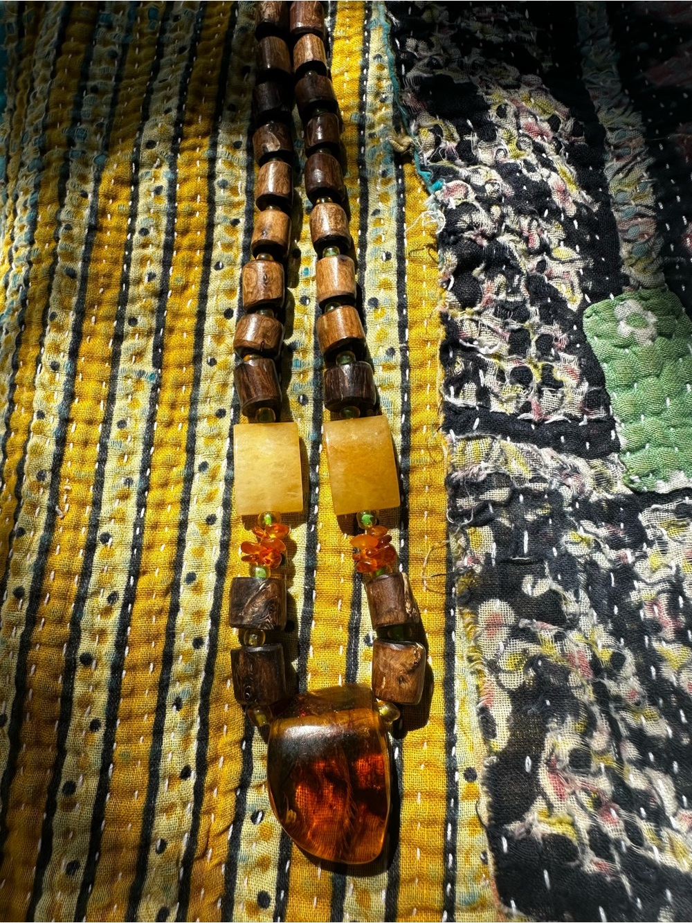 Amber, Coconut Necklace